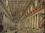 Giovanni Paolo Pannini Interior of the Santa Maria Maggiore in Rome painting